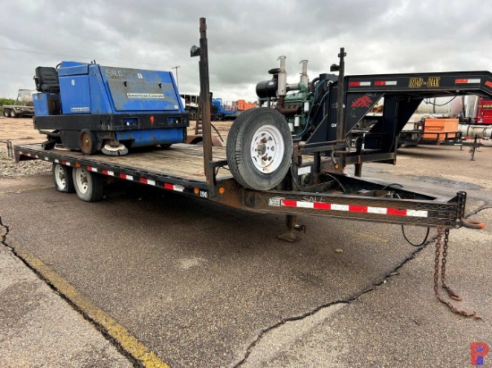 2005 PJ TRAILERS 20 T/A FLATBED PINTLE HITCH TRAILER