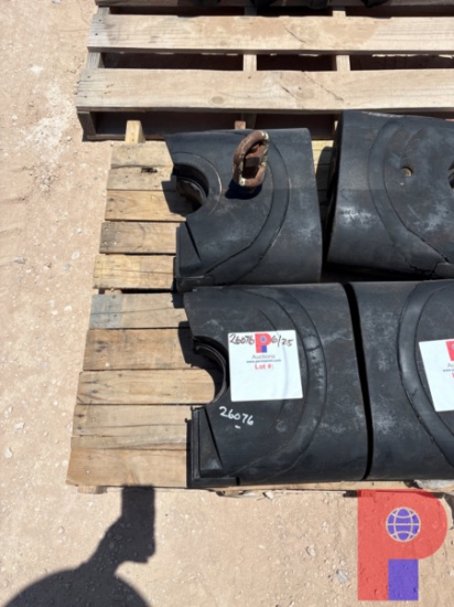 SET OF CAMERON-U 15W X 5 BOP PIPE RAMS