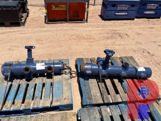 (2) CEMENT MANIFOLDS W/ 2 OUTLETS