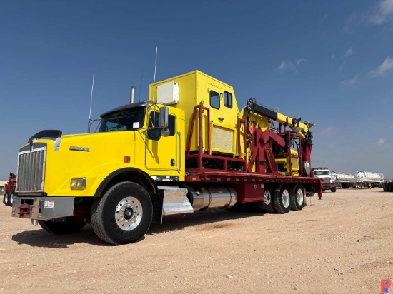 2013 POWER HYDRAULICS BUILT COIL TUBING UNIT MTD. ON 2013 KENWORTH T800 TRI AXLE TRUCK (VERY LOW MIL