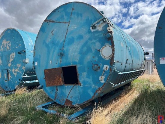 SKIDDED 12DIAMETER X 20H 400BBL VERTICAL STORAGE TANK