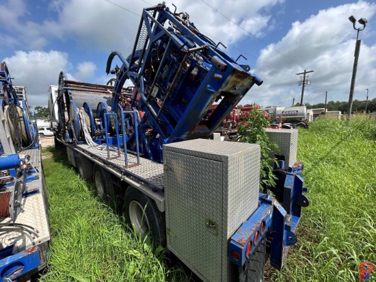 LEADER ENERGY COILED TUBING UNIT ON TRI AXLE TRAILER