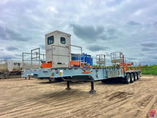 2015 NOV HYDRA RIG 4 AXLE COIL TUBING REEL TRAILER