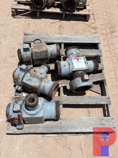 (3) KEMPER 4 X 2 1502 T FITTINGS & (1) KEMPER 4 1502 CROSS