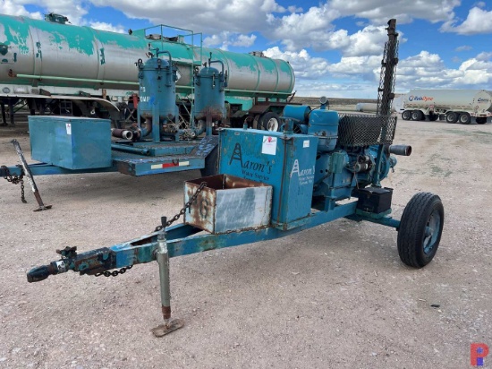 DEUTZ MODEL  F5L912 5-CYLINDER DIESEL ENGINE MTD ON A  SHOPBUILT SINGLE AXLE TRAILER