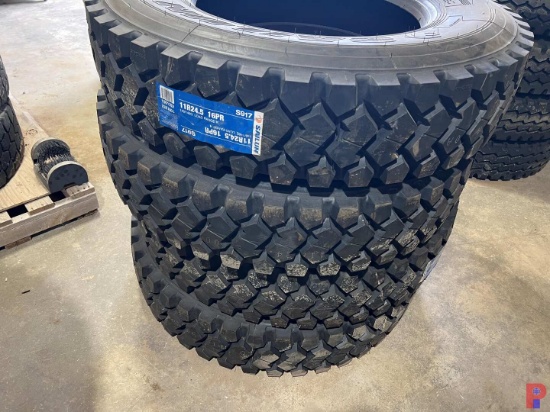 4 - UNUSED SAILUN 11R24.5 TIRES