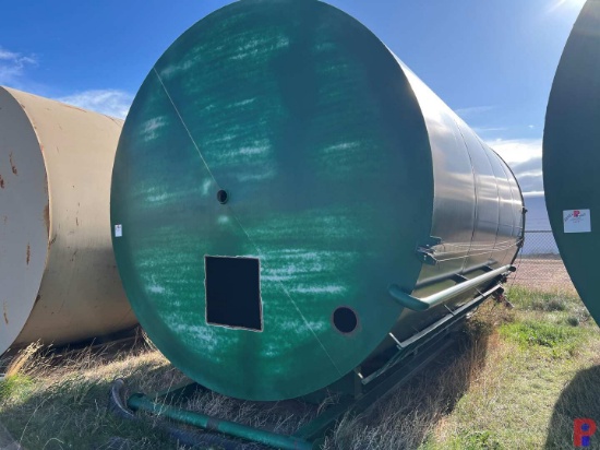 SKIDDED 12DIAMETER X 20H 400BBL VERTICAL STORAGE TANK