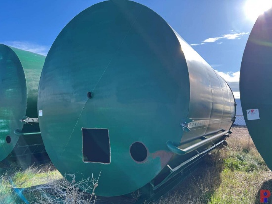 SKIDDED 12DIAMETER X 20H 400BBL VERTICAL STORAGE TANK