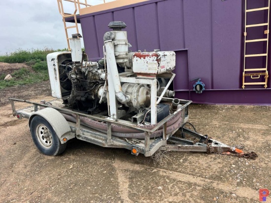 SHOPBUILT S/A PORTABLE CEMENT BLOWER TRAILER