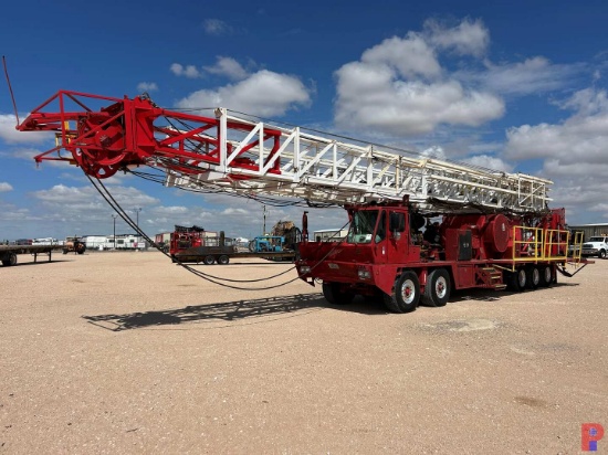 2015 TAYLOR TI600 DD 112-265K 5-AXLE WELL SERVICE WORKOVER RIG (2018 CAT IV INSPECTION)
