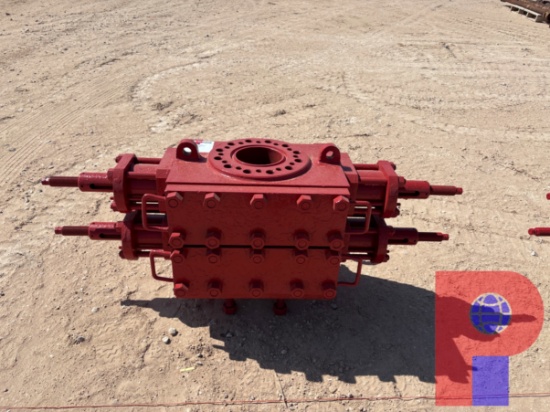 KANA 7-1/16 3-5K DOUBLE HYDRAULIC BOP W/ 2-1/16 5K GATE VALVE