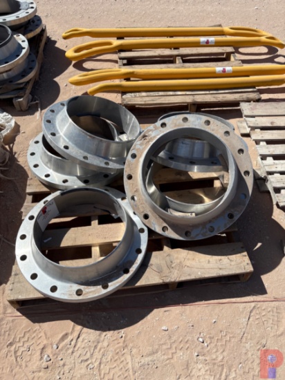 (6) 16 STAINLESS STEEL WELD NECK FLANGES