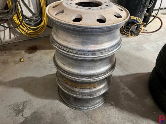 FOUR TEN LUG ALCOA ALUMINUM RIMS