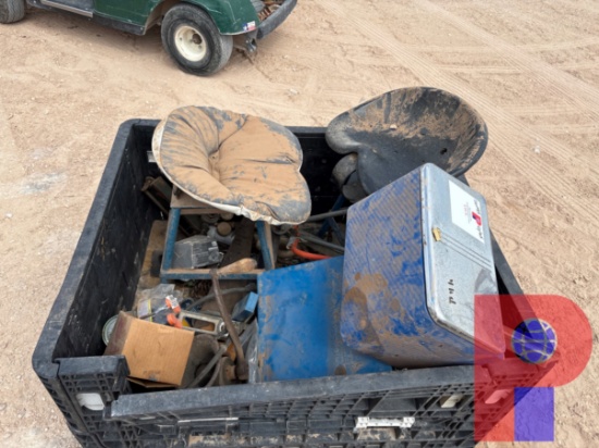 (2) CRATES W/ ASSORTED HAND TOOLS