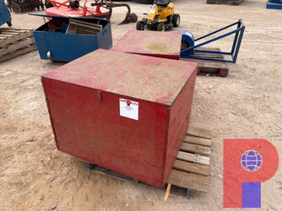 (2) 37 X 29 X 27 WOODEN TOOLBOXES