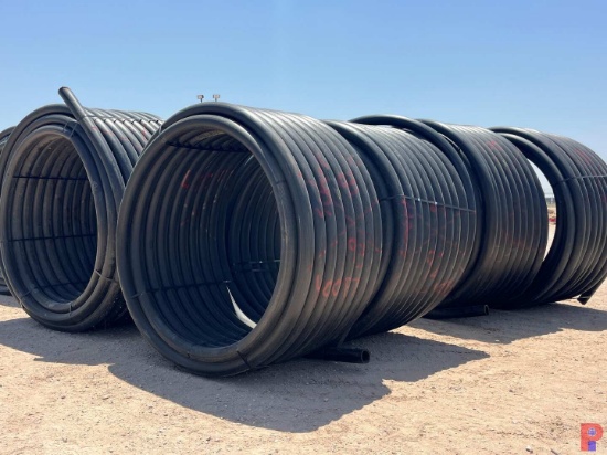 400' ROLL OF IPS 4" DR9 USED POLY PIPE