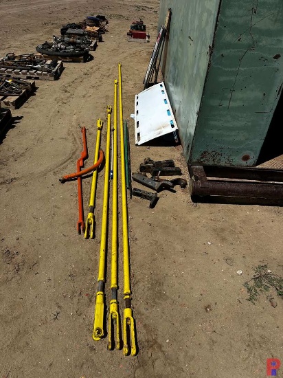 (4) VARIOUS LENGHT ADJUSTABLE TURNBUCKLE RODS F/ WS RIG