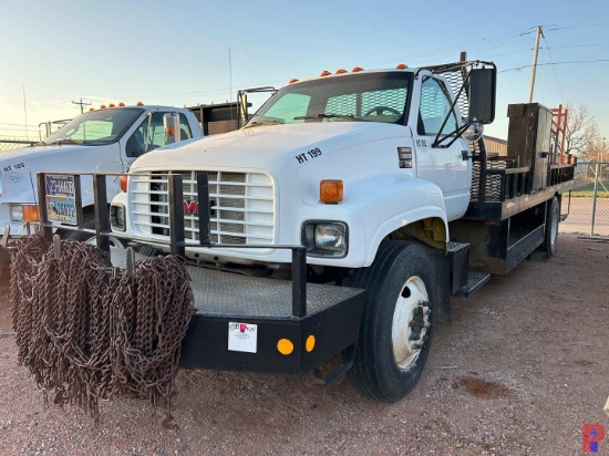 2001 GMC C6500 S/A FLATBED TRUCK