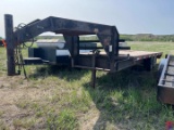 20'L X 8'W T/A FLATBED GOOSENECK TRAILER