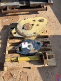 (2) SINGLE SHEAVE TOWER/DERRICK BLOCKS