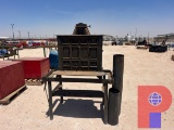 ATLANTA STOVE WORKS MODEL 26 WOOD BURNING HEATER W/ STAND