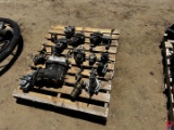 (2) PALLETS W/ REXROTH AIR CONTROL VALVES, BRAKE PADS, & MISC. FITTINGS