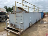 28 X 7 X 5 (3)-COMP. MUD TANK, W/ MUD SCREEN, DEGASSER, IRON RACKS