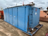 17 X 8 X 6 MUD TANK W/ DEGASSER, SIDE CATWALK