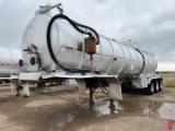 2012 TREMCAR TRI-AXLE 244BBL ALUM. VACUUM TRAILER