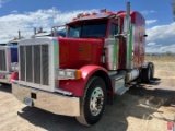 2007 PETERBILT 379 T/A SLEEPER HAUL TRUCK WITH VAC PUMP
