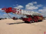 2015 TAYLOR TI600 DD 112-265K 5-AXLE WELL SERVICE WORKOVER RIG (2018 CAT IV INSPECTION)