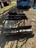 (2) PALLETS W/ SOLID WOOD RIG BOARDS / MATS