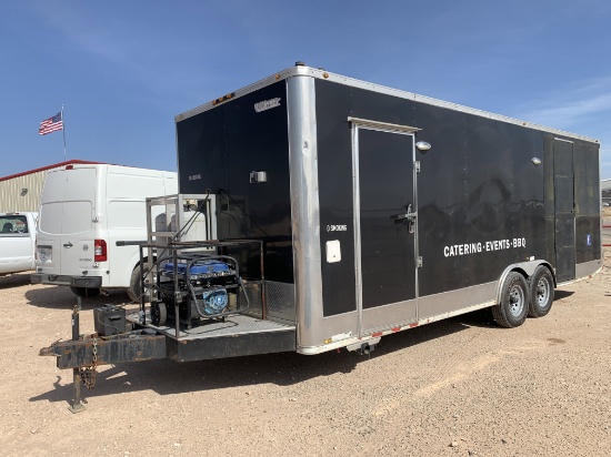 2018 SOUTHERN DIMENSIONS 24 X 100 T/A BUMPER PULL BBQ CATERING TRAILER