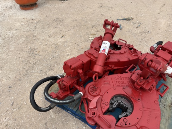 Carter Mod. RS Tubing Tong W/ Hyd. Pigtails & New Couplers