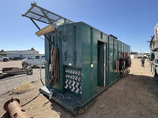 Detroit Series 60 14l 665-Hp 420kw Generator & Air Compressor House, Skidded