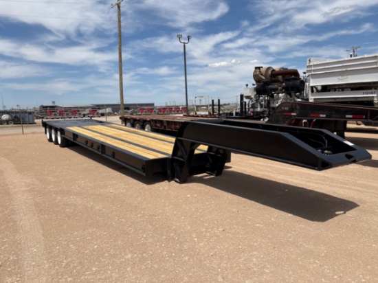 2006 Nuttall 40' X 102" 55-Ton 3-Axle Narrow Neck Lowboy