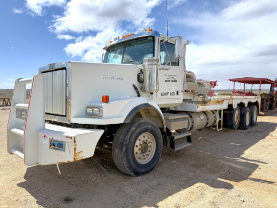 2009 WESTERN STAR 4900 SB BED / POLE WINCH TRUCK (26,000 Miles!!)