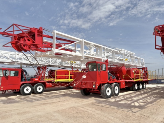1982 RMI 5-AXLE WELL SERVICE RIG (96'x215K Mast)