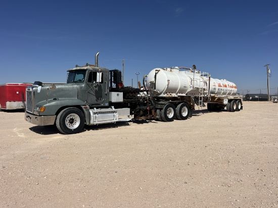 1996 Freightliner T/A Daycab Kill Truck & 2008 Overland T/A Kill Trailer