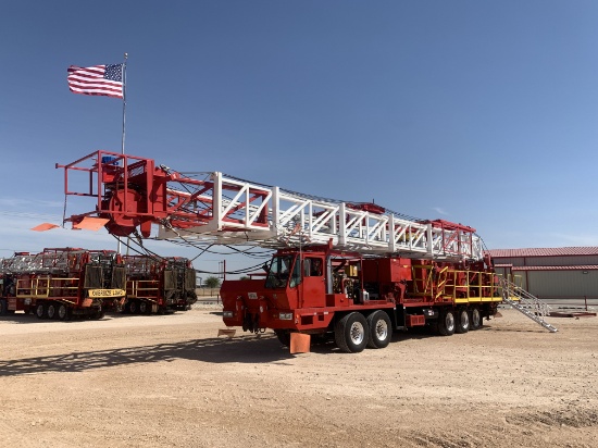2012 EAGLE 5-AXLE WELL SERVICE RIG 104'x300k MAST (2022 Cat IV, FULLY TOOLED WITH CERTIFICATION PAPE