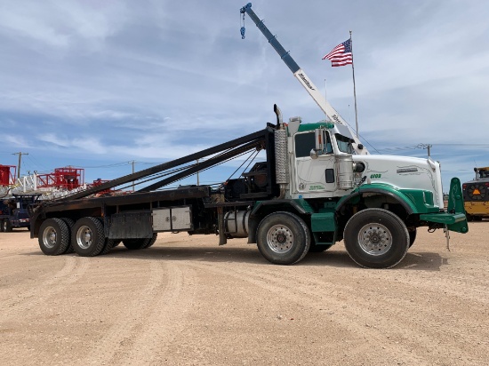 2005 Kenworth T800B Twin Steer Bed/ Gin Pole Truck