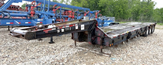 1981 Lufkin 34' X 96" 3-Axle Narrow Neck Lowboy Trailer