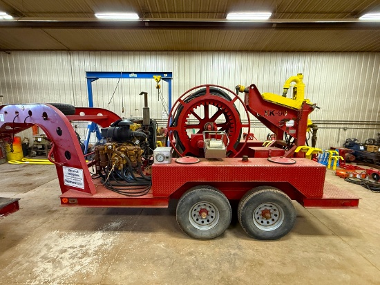 2013 Venturetech Xk-90 Power Swivel Mtd On Gooseneck T/A Trailer