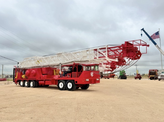 2007 SERVICE KING 575 5-AXLE WELL SERVICE RIG (104'x250k Mast W/ 2023 CAT IV)