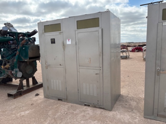7 x 4 x 8 2-room portable restroom