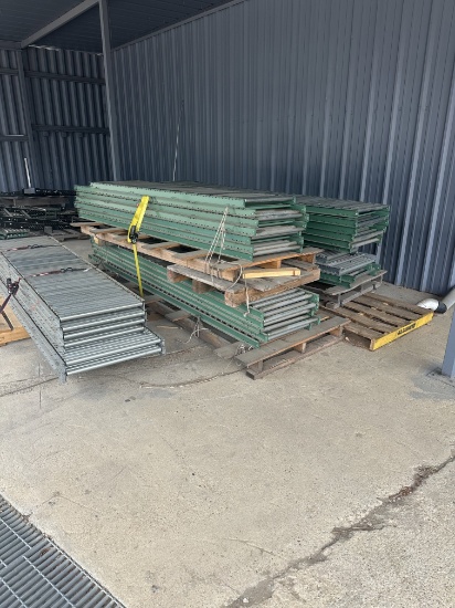 Unused (30)-Section 1-1/4" Steel Roller Roach Conveyors & (31)-Section Round Ball Roach Conveyor Pan