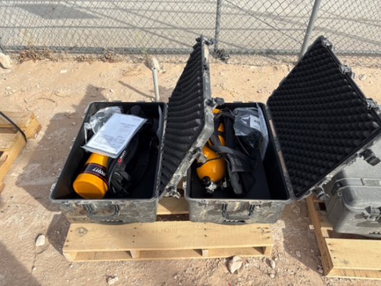 (2) Unused Scott Safety Scba Units W/ Pelican Cases