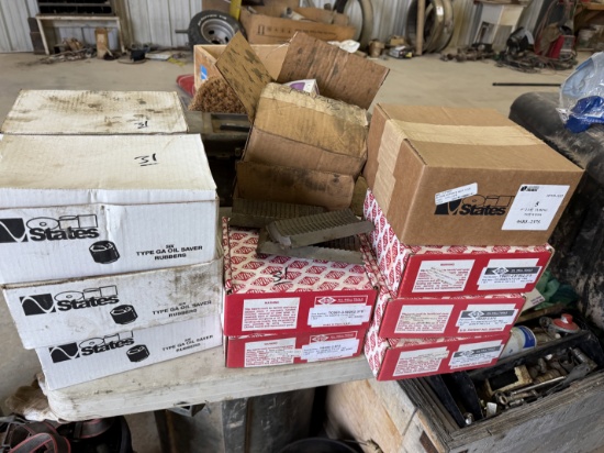 (UNUSED) (6) BOXES of TYPE GA OIL SAVER RUBBERS, (3) BOXES CAVINS 2-7/8 & (2) CAVINS 2-3/8 INSERTS,
