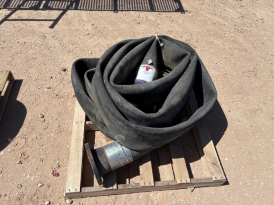 (2) flanged 6 lay-flat hoses