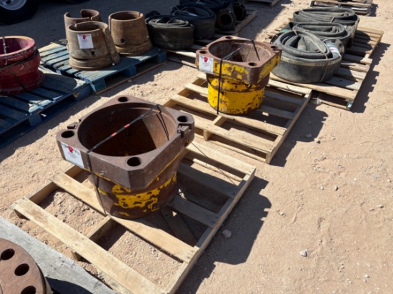 (2) 21x 21 x 18 rotary table master bushings